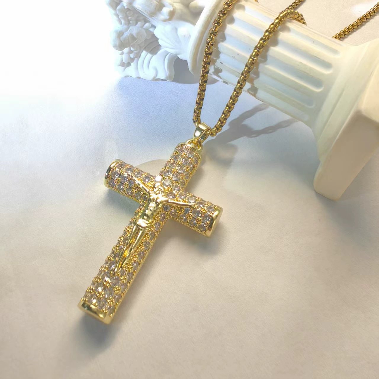Crucielle | Jesus Cross Pendant Necklace
