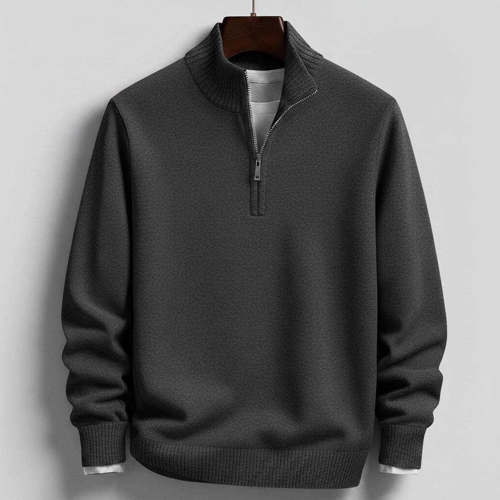 MILLER ZIP SWEATER | CLEAN, COMFORTABLE, CONFIDENT