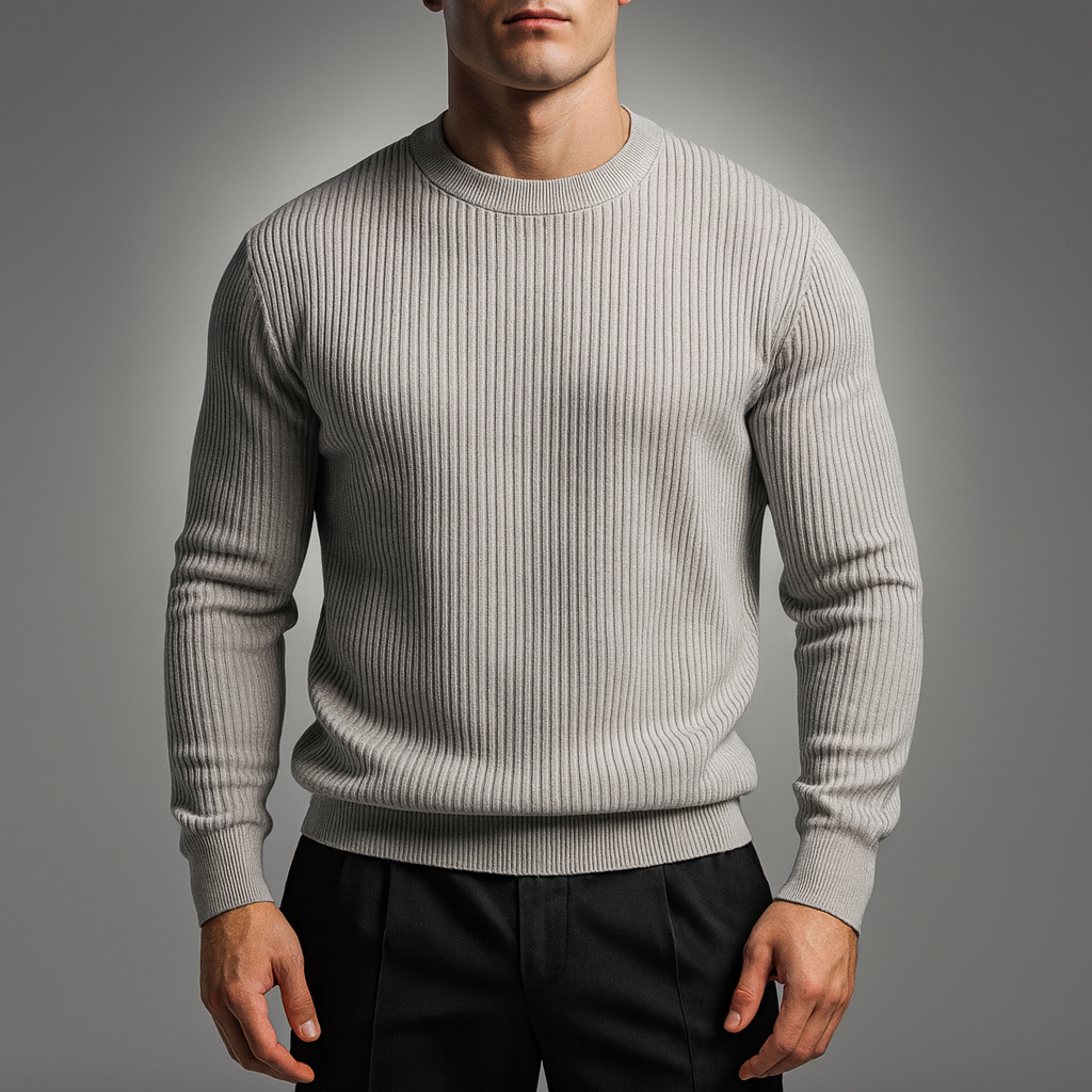 JONATHAN CLASSIC RIB-KNIT SWEATER