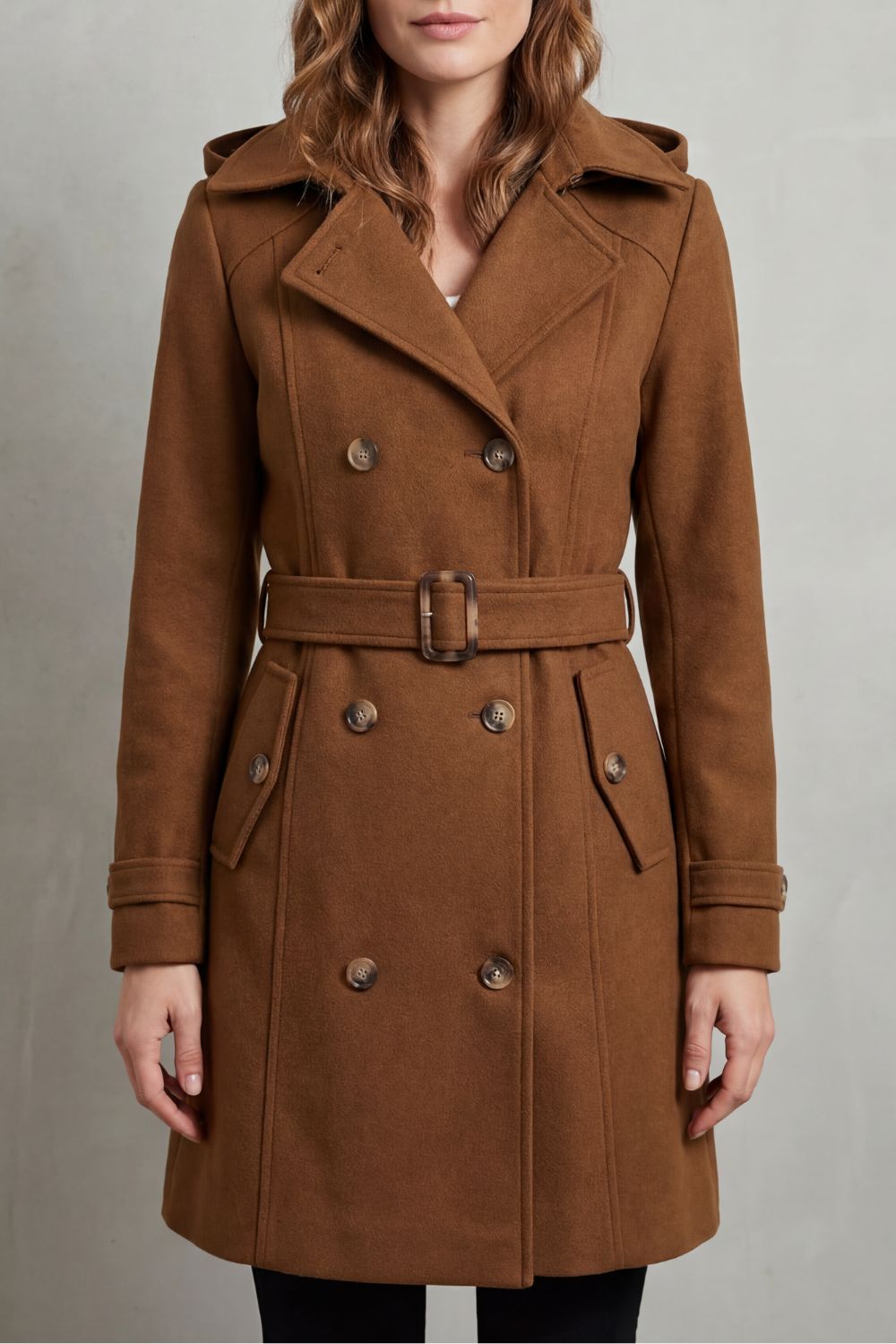 Solivane – Tailored elegance – Hooded trench coat