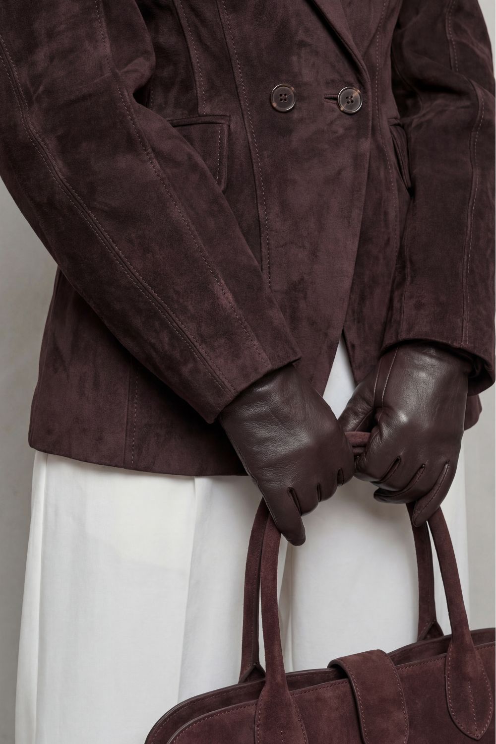 Savrielle – Sculpted silhouette – Suede jacket