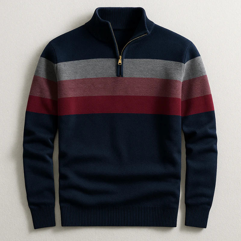 ALLAN STRIPE PULLOVER | REFINED COMFORT