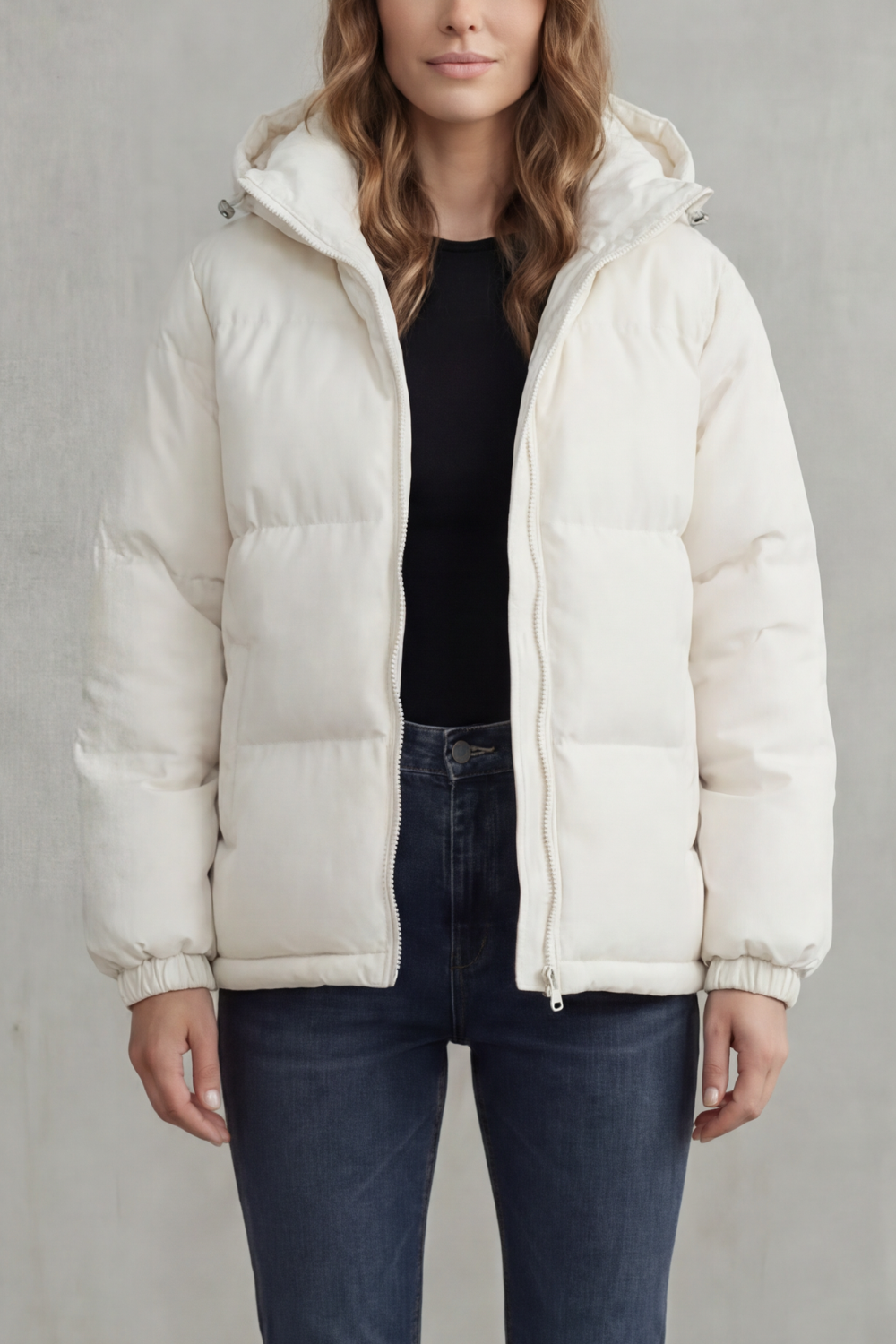 Caeloria – Quilted warmth – Hooded puffer jacket