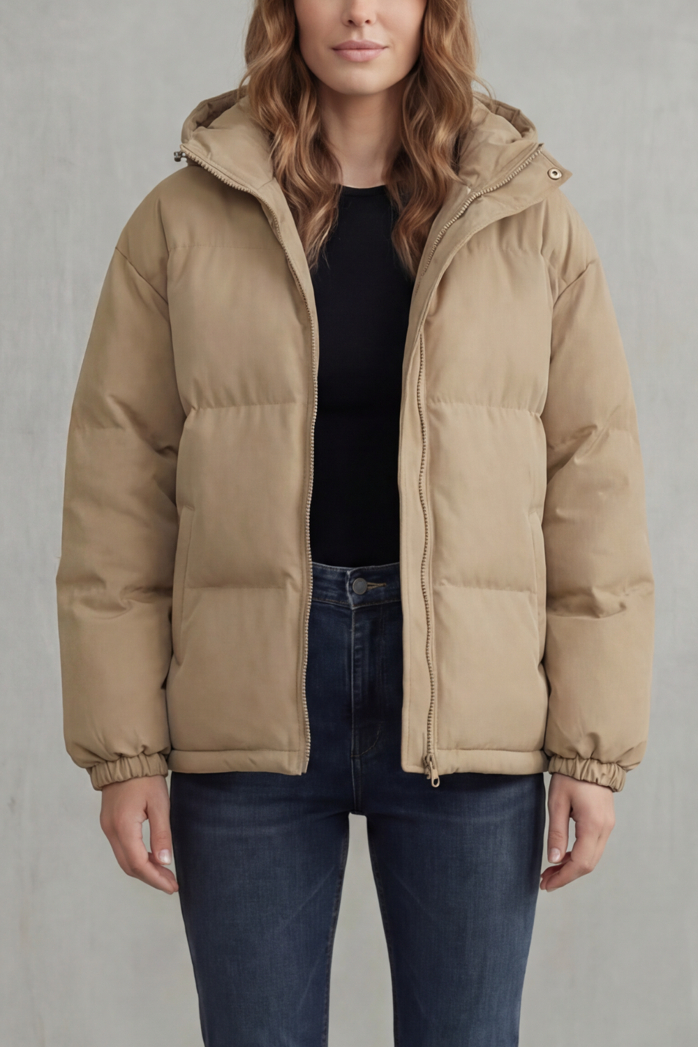 Caeloria – Quilted warmth – Hooded puffer jacket