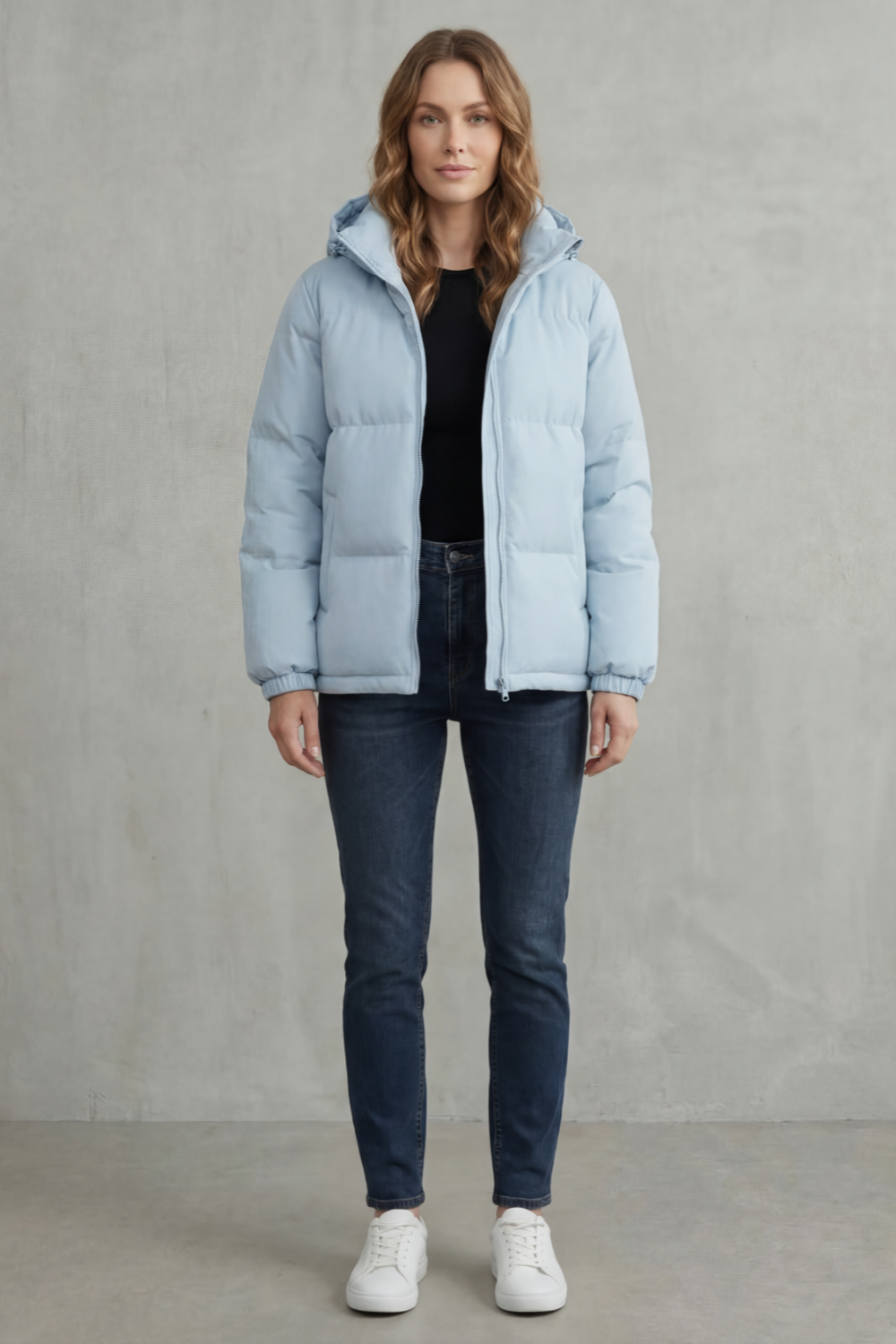 Caeloria – Quilted warmth – Hooded puffer jacket