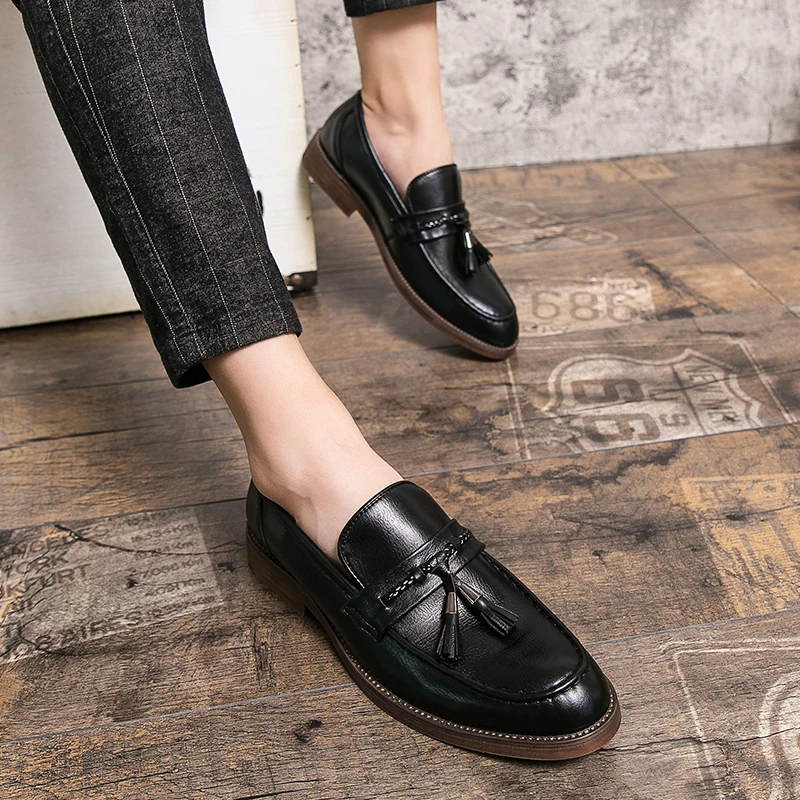 Leren Loafers met kwastjes