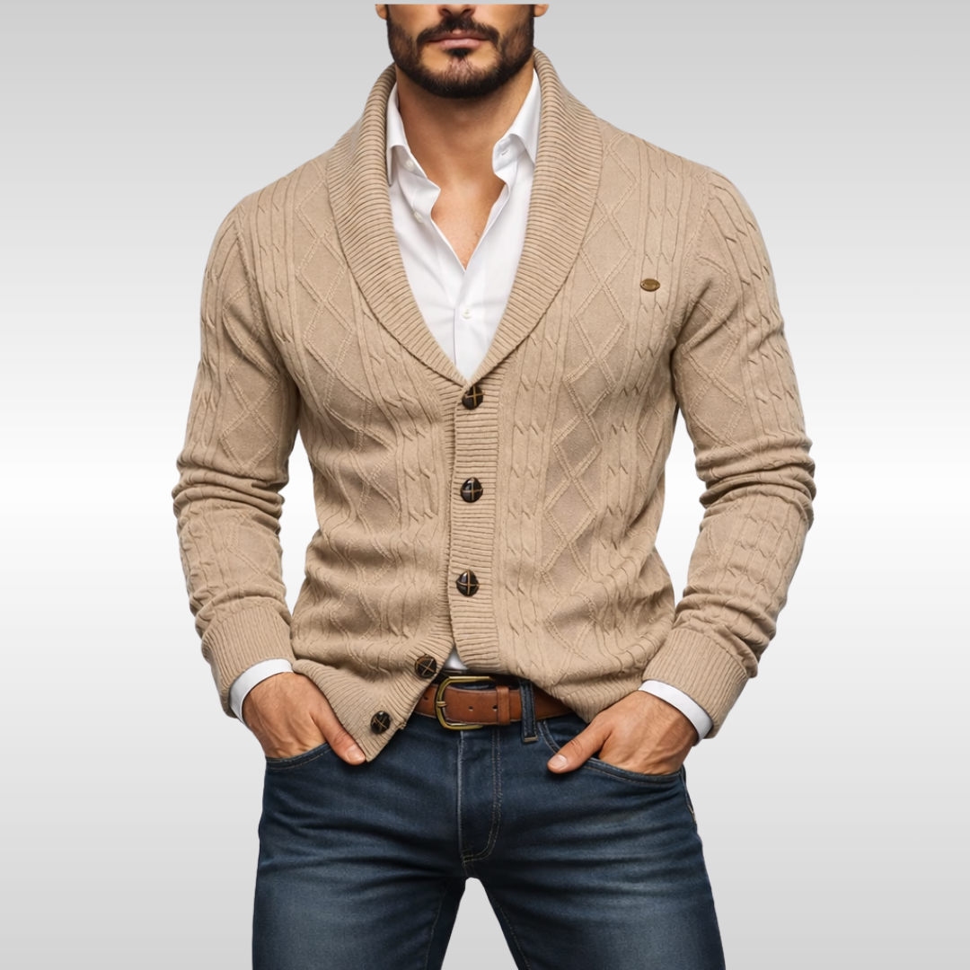 EDWIN CABLE CARDIGAN | CLASSIC DETAIL, MODERN FIT