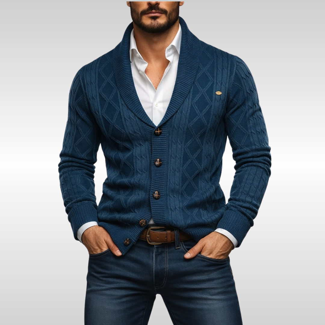 EDWIN CABLE CARDIGAN | CLASSIC DETAIL, MODERN FIT