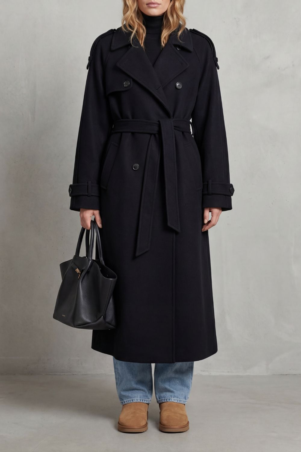 Noirvaine – Oversized silhouette – Wool trench coat