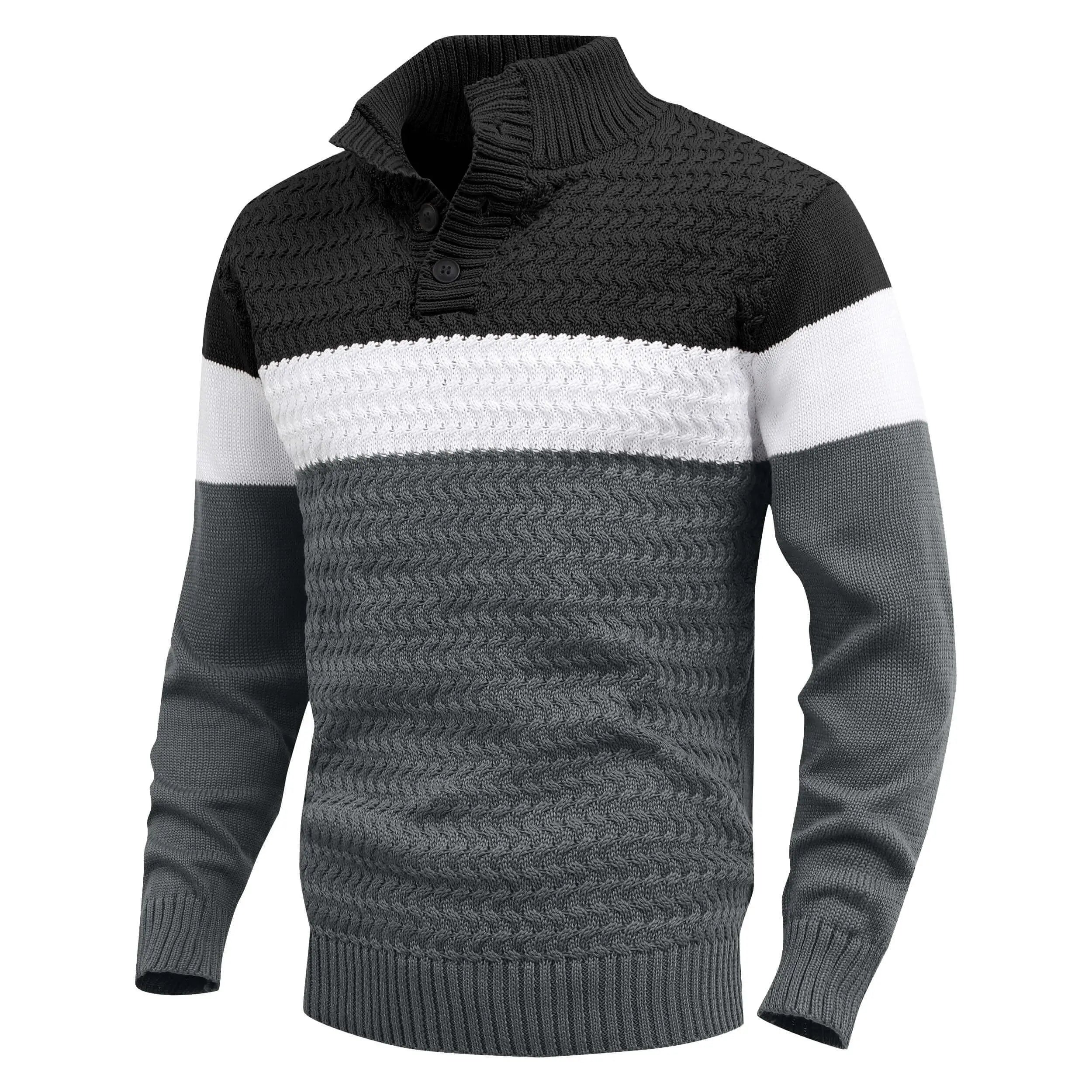HARLAN KNIT PULLOVER | MODERN CONTRAST, EVERYDAY COMFORT