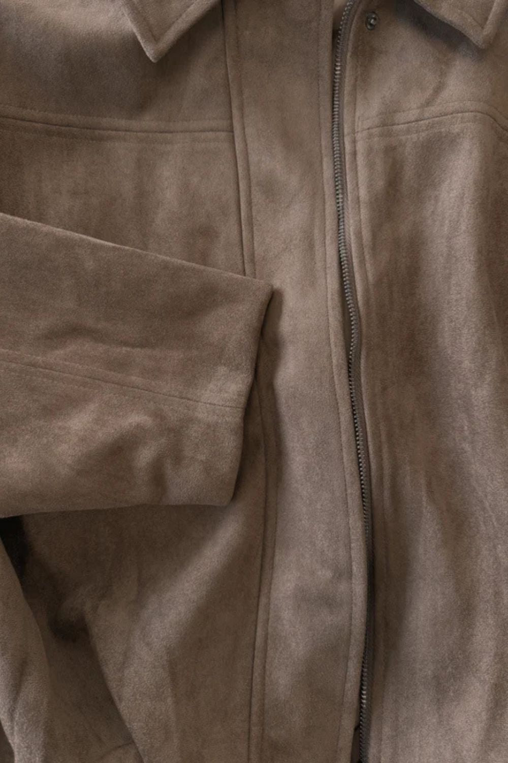 Solenné – Sculpted volume – Suede bomber jacket