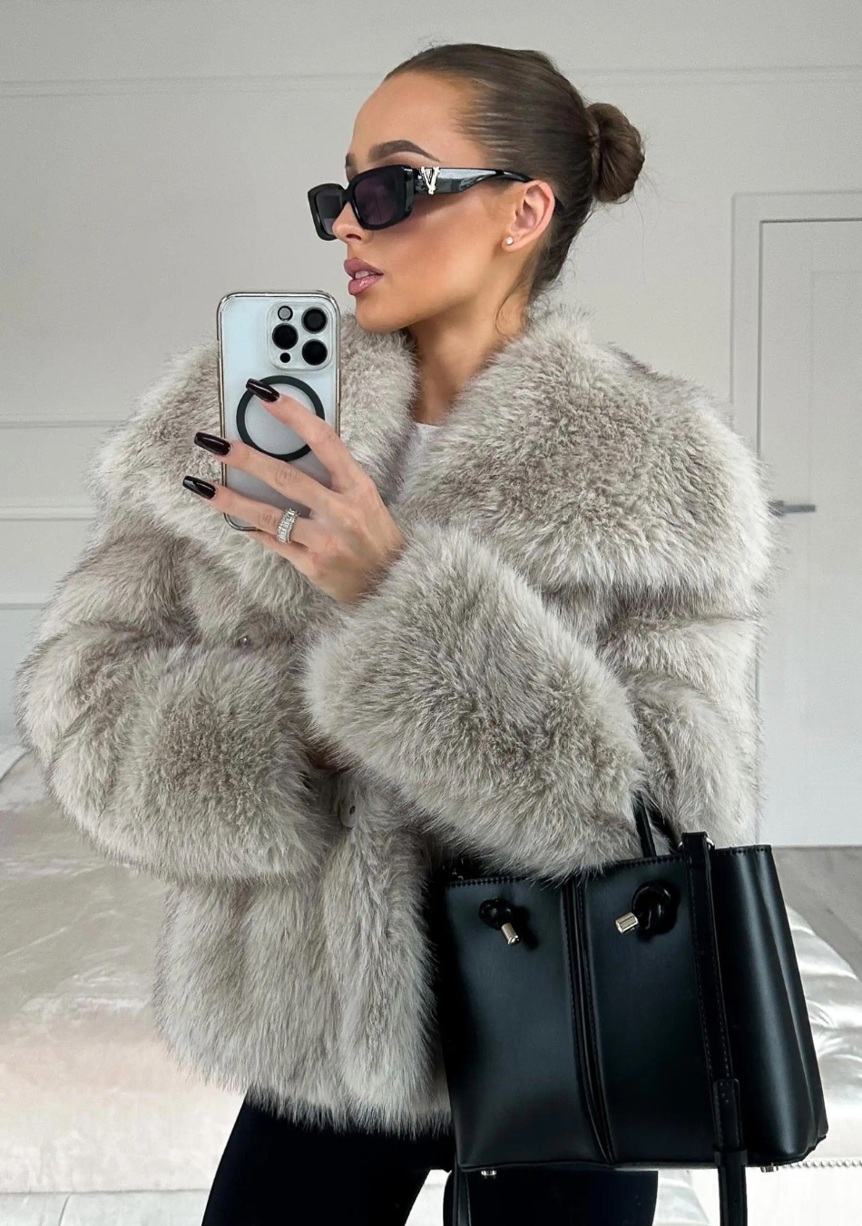 Ines | Sleek Fur Jacket