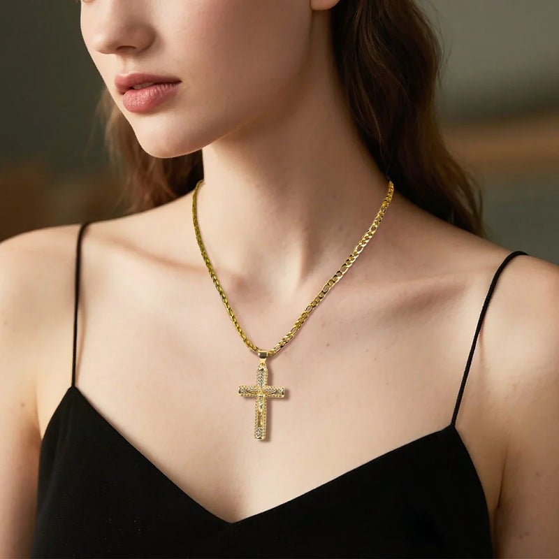 Crucielle | Jesus Cross Pendant Necklace