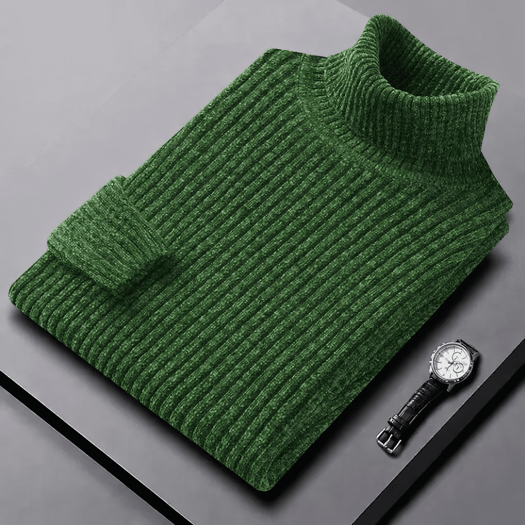 MICHAEL RIBBED TURTLENECK | WARM COMFORT, EFFORTLESS ELEGANCE