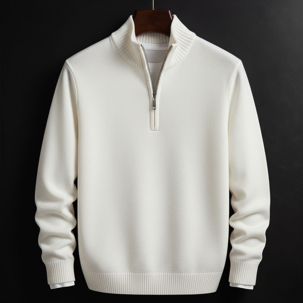 MILLER ZIP SWEATER | CLEAN, COMFORTABLE, CONFIDENT