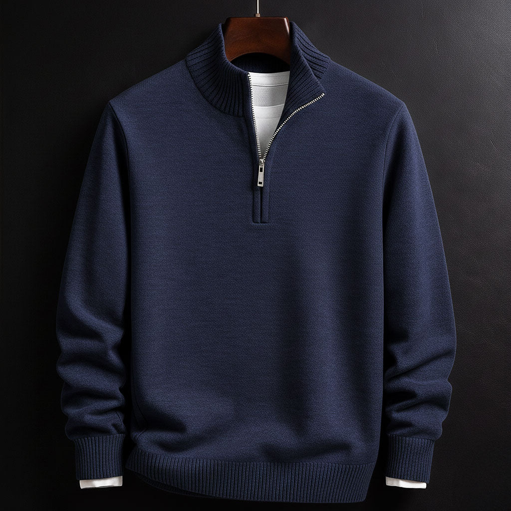 MILLER ZIP SWEATER | CLEAN, COMFORTABLE, CONFIDENT