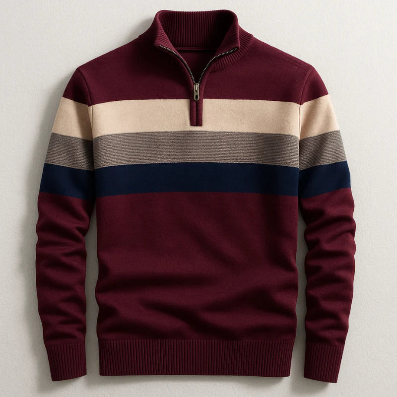 ALLAN STRIPE PULLOVER | REFINED COMFORT