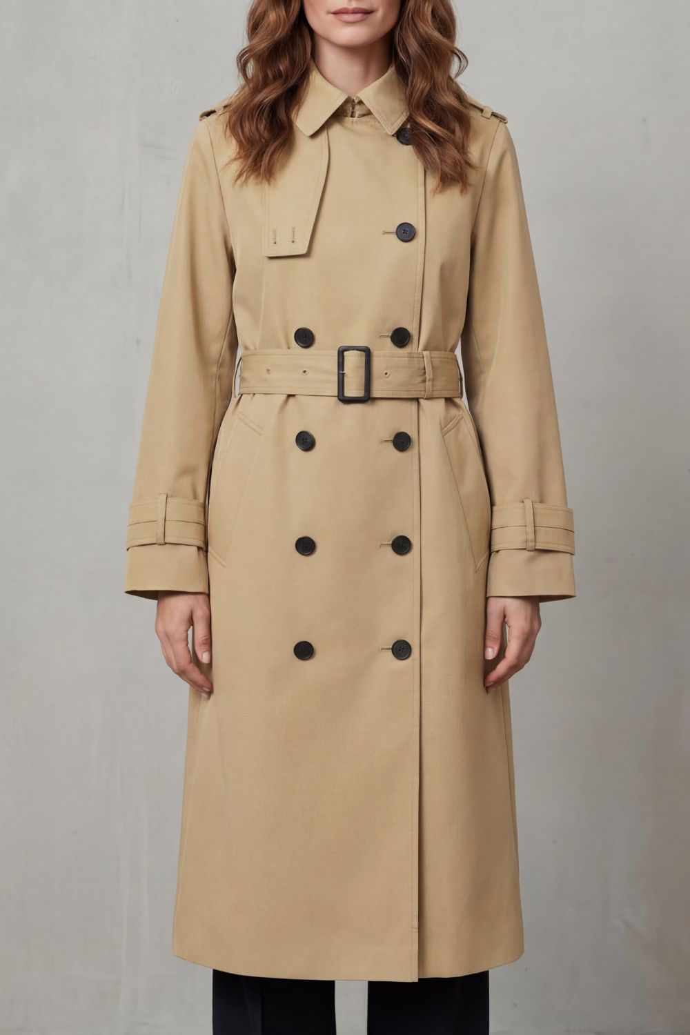 Sorellia – Classic cut – Double-breasted trench coat