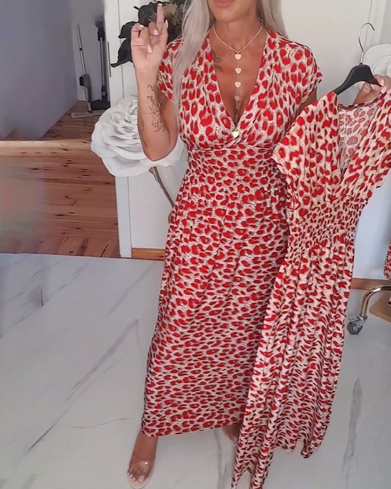 ELIZA™ | Leopard Midi Dress