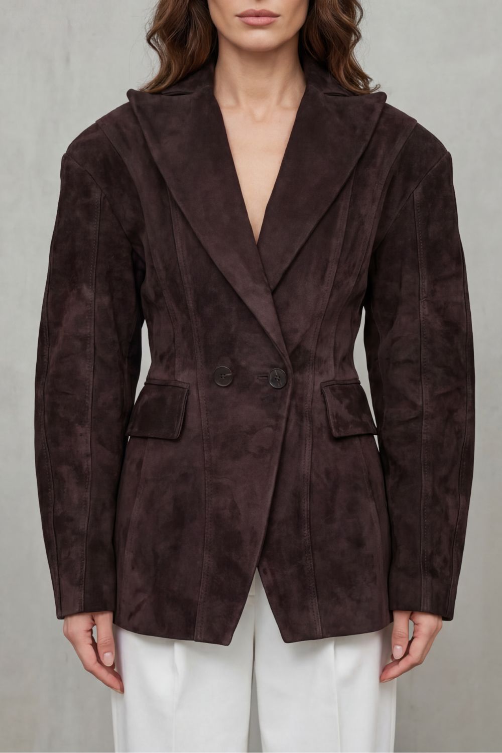 Savrielle – Sculpted silhouette – Suede jacket