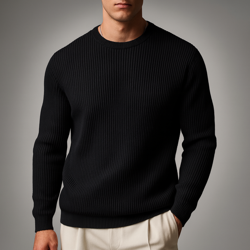 JONATHAN CLASSIC RIB-KNIT SWEATER