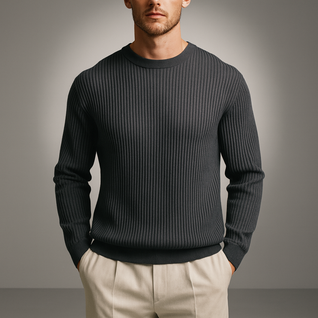 JONATHAN CLASSIC RIB-KNIT SWEATER