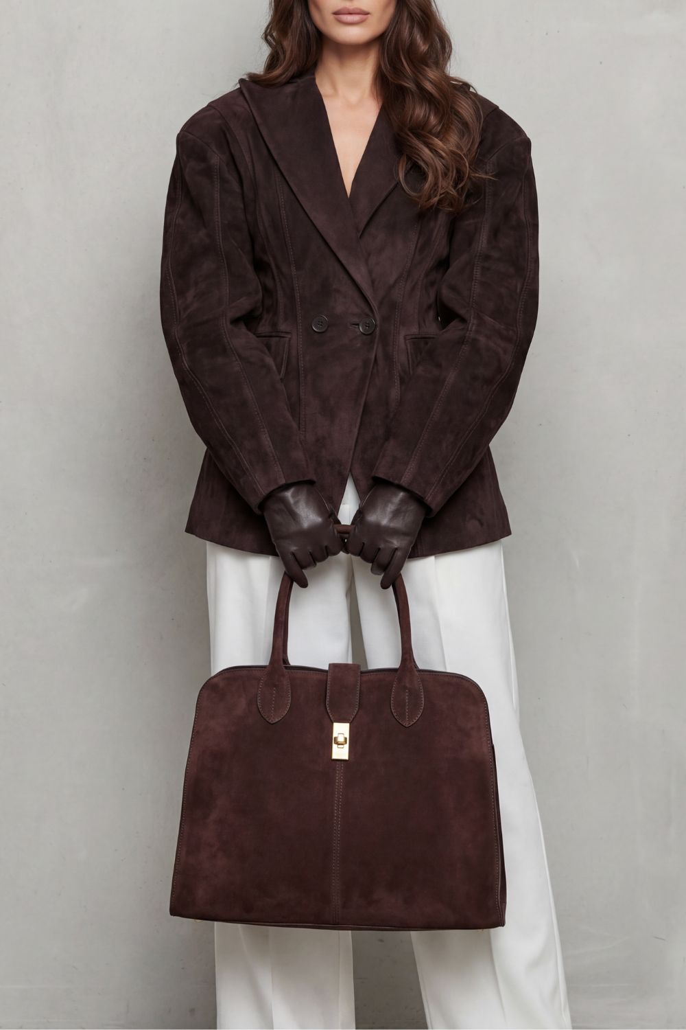 Savrielle – Sculpted silhouette – Suede jacket