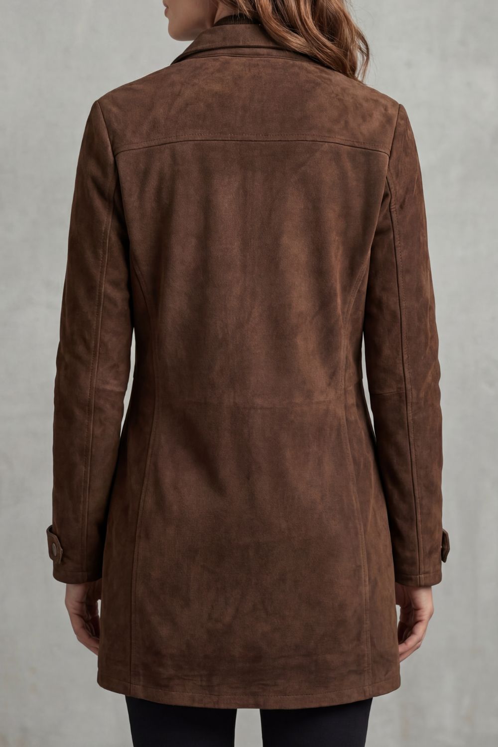 Bellavue – Tailored suede finish – Longline coat