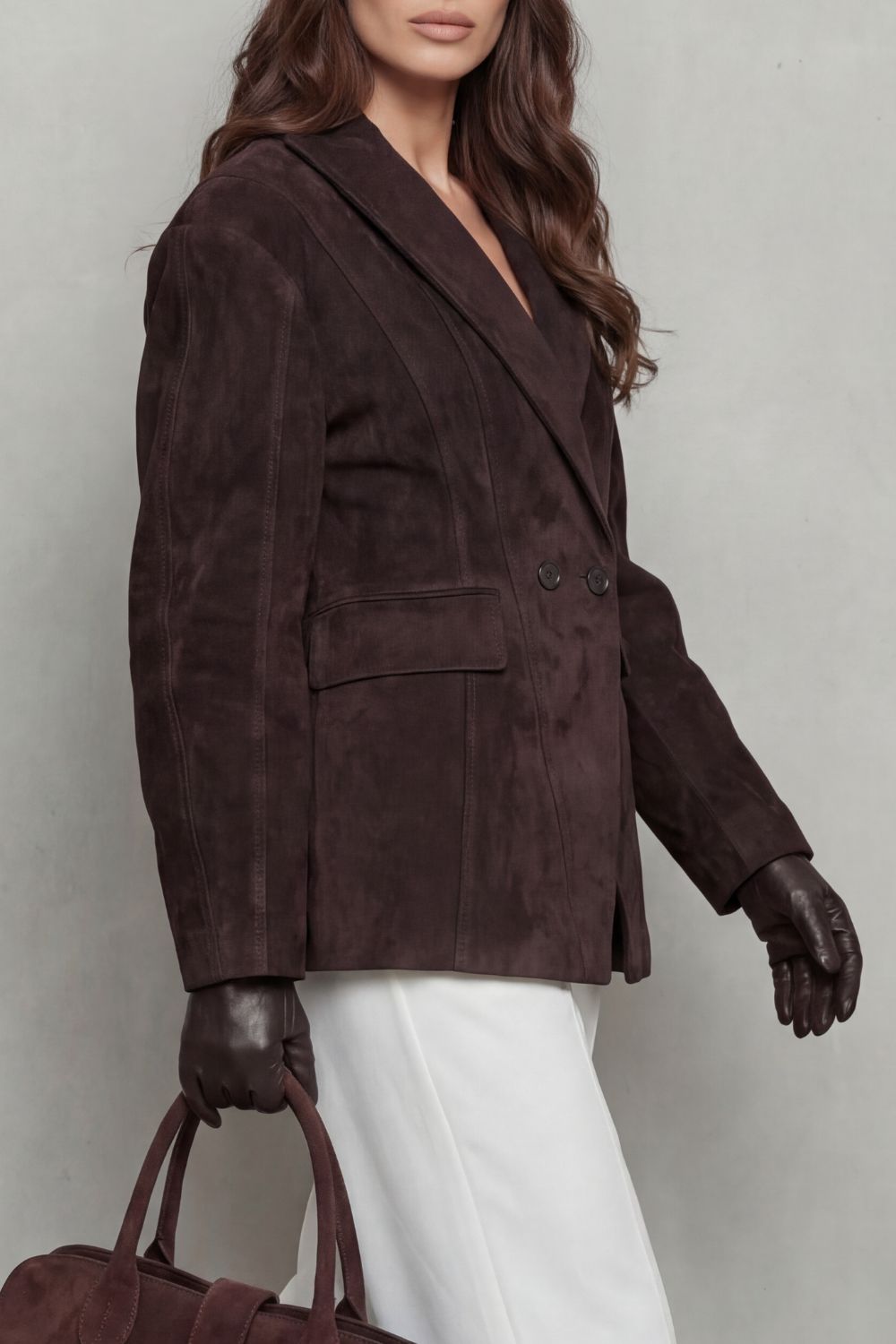 Savrielle – Sculpted silhouette – Suede jacket