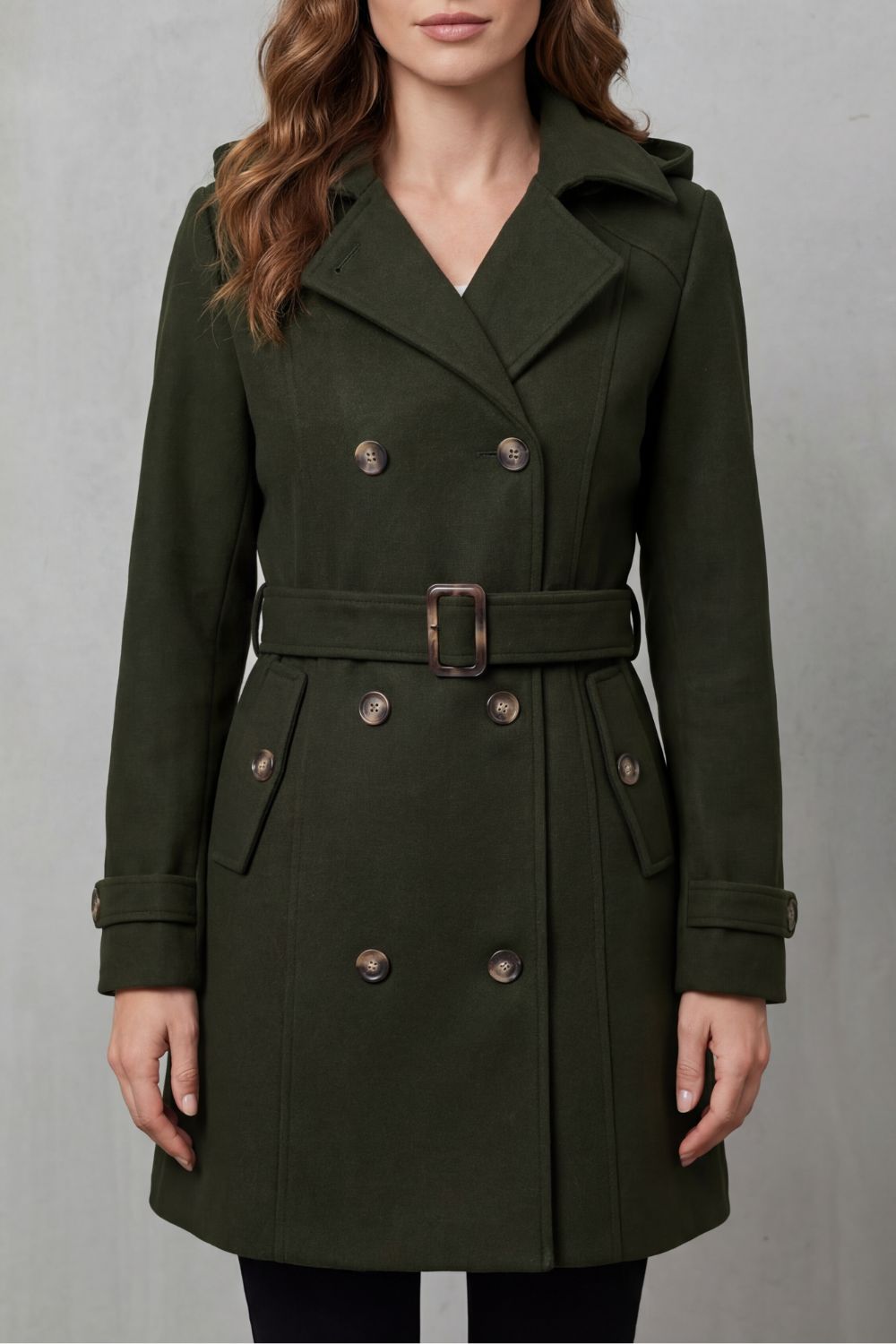 Solivane – Tailored elegance – Hooded trench coat