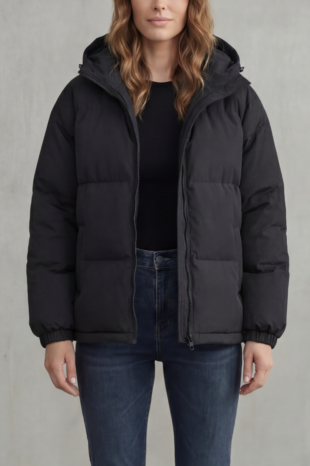 Caeloria – Quilted warmth – Hooded puffer jacket