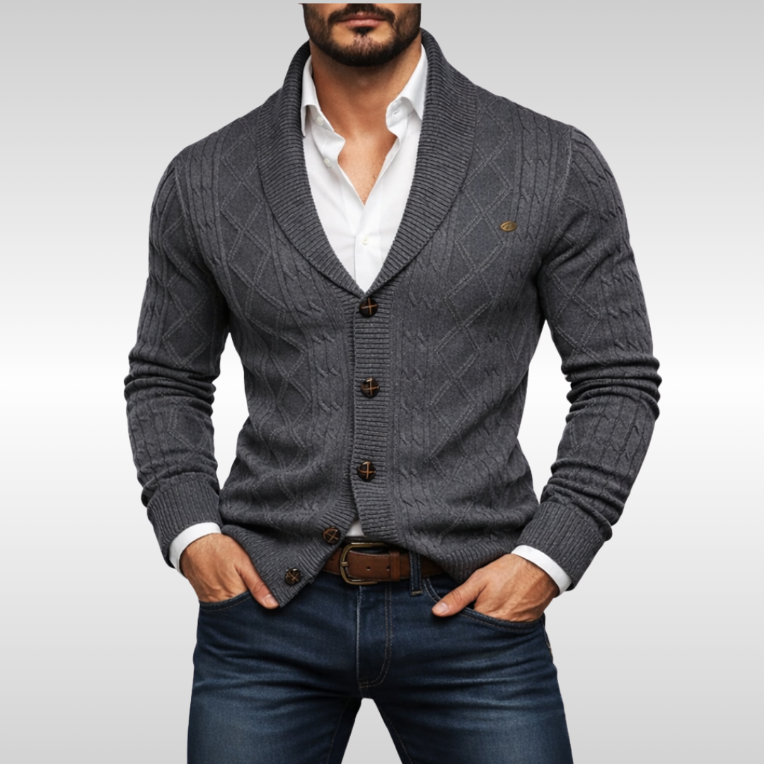EDWIN CABLE CARDIGAN | CLASSIC DETAIL, MODERN FIT