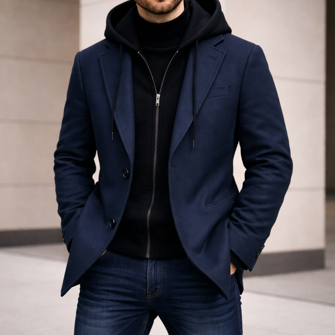 LORENZO DOUBLE-LAYER COAT | TAILORED ELEGANCE, ADAPTABLE WARMTH