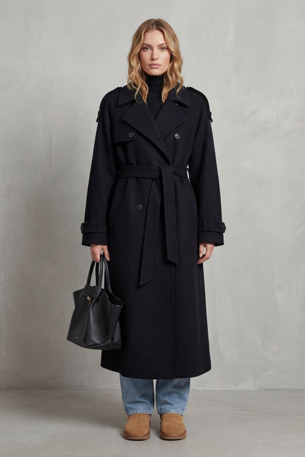 Noirvaine – Oversized silhouette – Wool trench coat