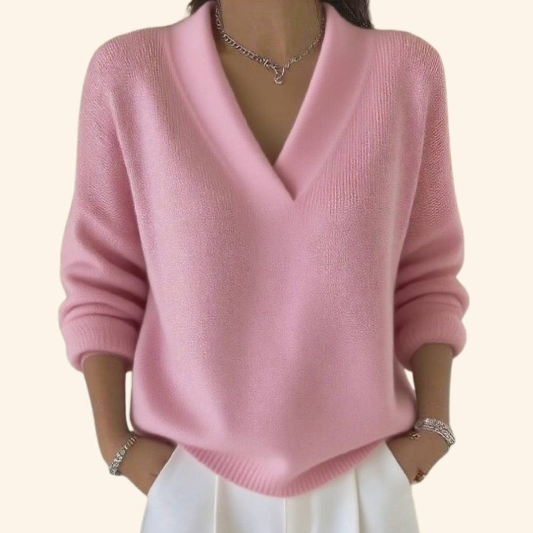 Nora | Pullover with V-Neck
