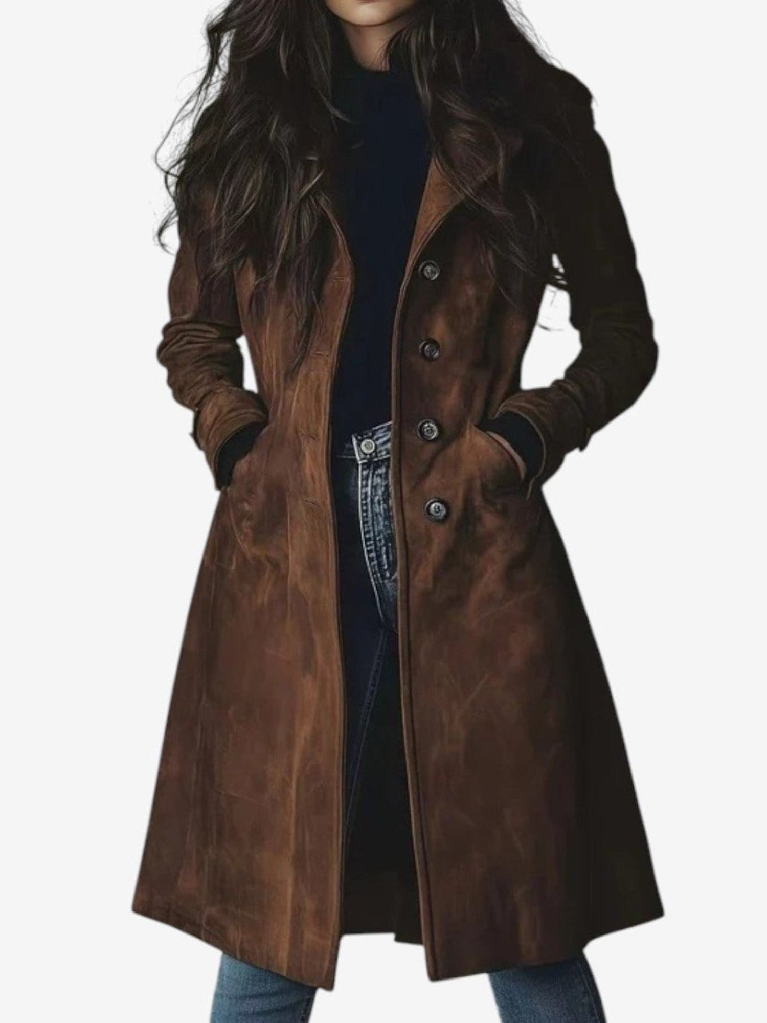 Maeve™ – Elegant long coat for timeless warmth and style