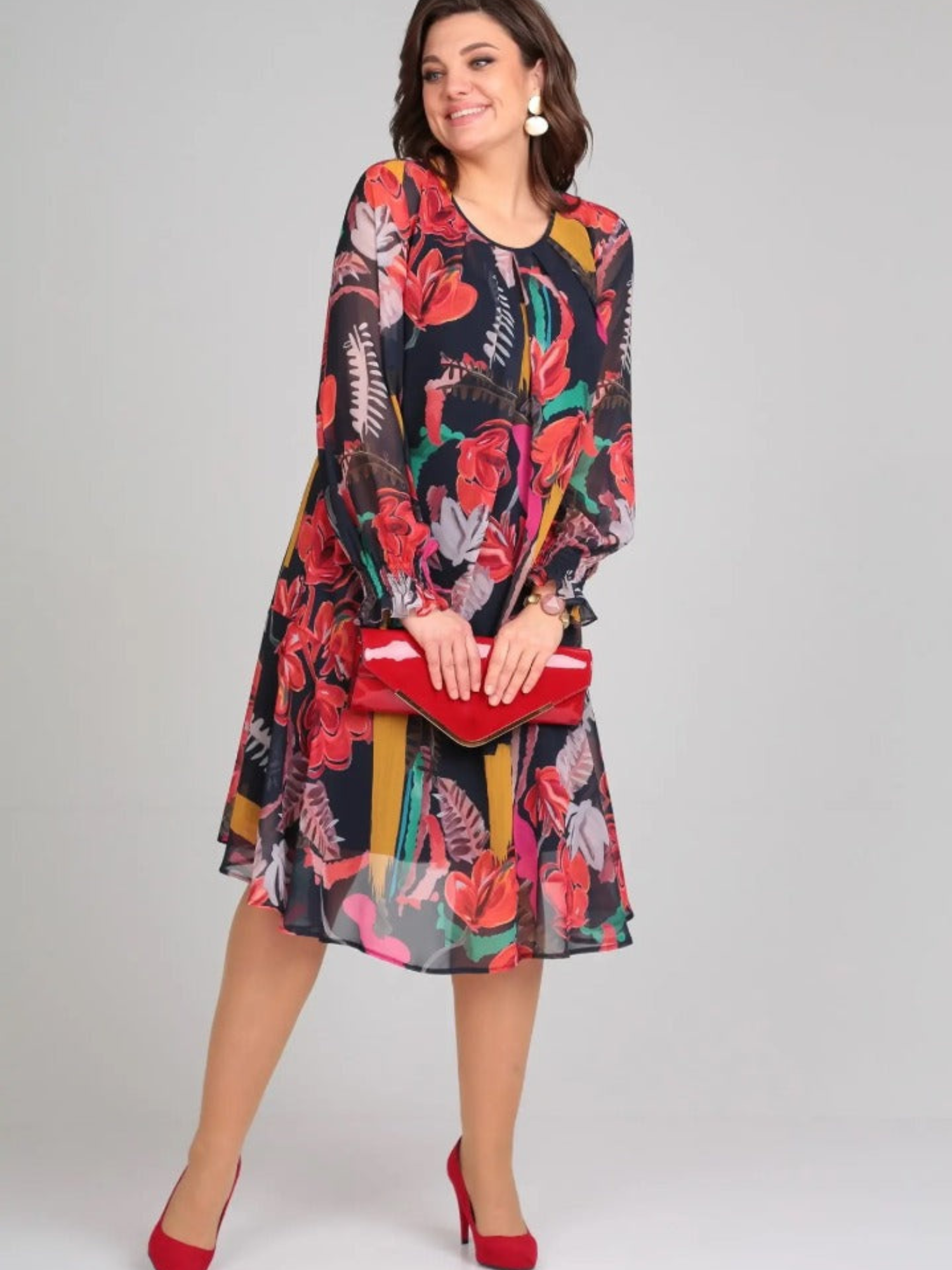 Floravine | Modern Floral Dress