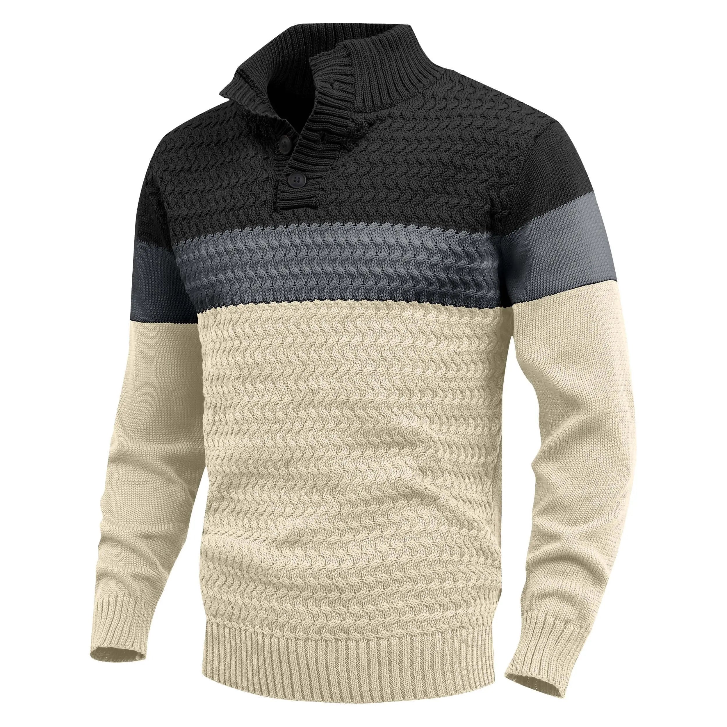 HARLAN KNIT PULLOVER | MODERN CONTRAST, EVERYDAY COMFORT