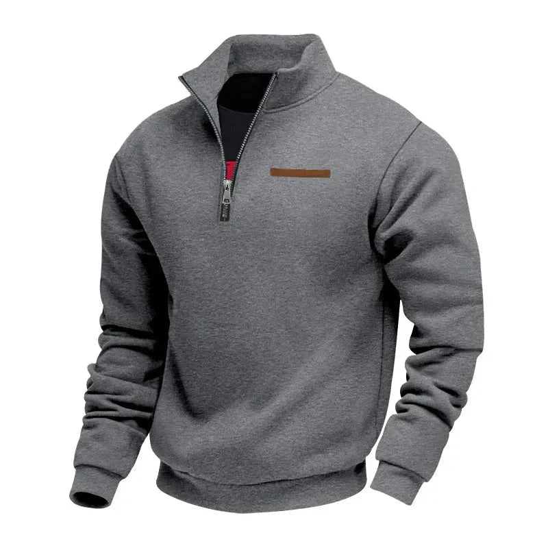 HUGO SOFT HALF ZIP SWEATSHIRT | WARMTH WITH QUIET STYLE