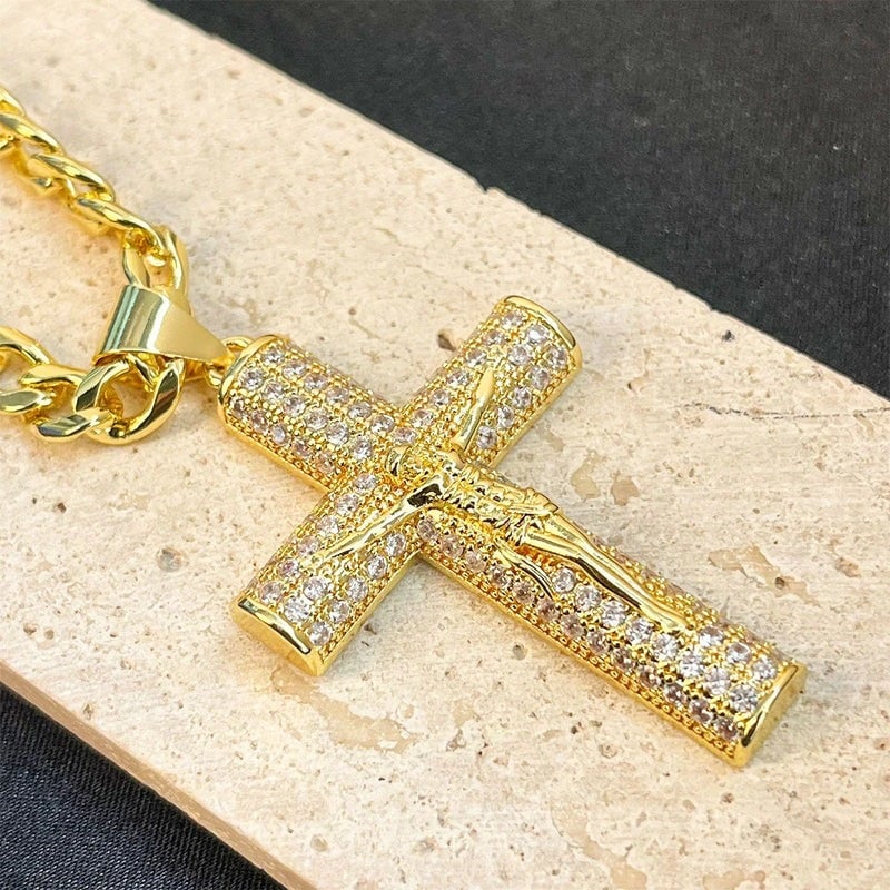Crucielle | Jesus Cross Pendant Necklace